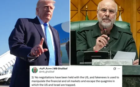 Ghalibaf and the Inflection Point in U.S.-Iran Messaging (ET): Disputed Talks After Trump’s Praise