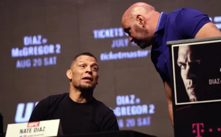 Dana White Comments on Nate Diaz Signing for Rousey vs. Carano Fight Card