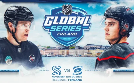 Hurricanes Head to Helsinki for 2026 NHL Global Series Finland