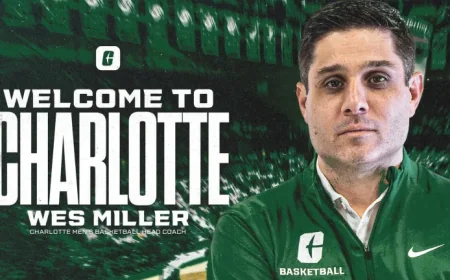 Wes Miller Appointed Head Coach of Charlotte 49ers Men’s Basketball