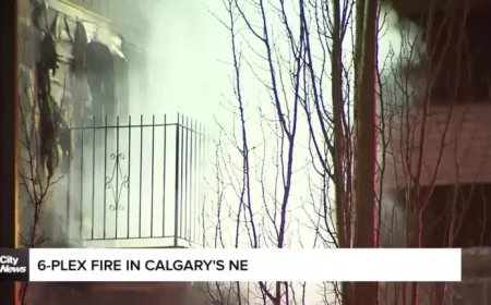 Calgary Fire: Several Displaced, One Injured After Northeast Fourplex Blaze