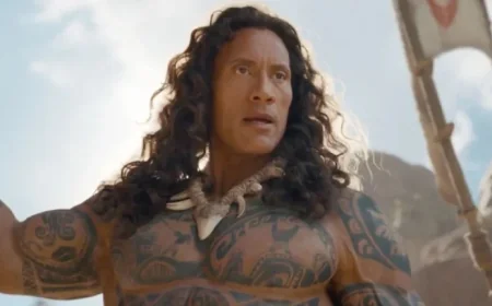 Dwayne Johnson Transforms into Maui with Wig and Prosthetics in ‘Moana’