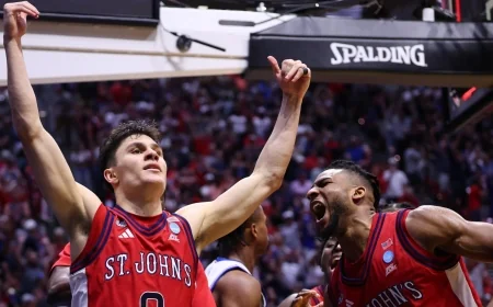 St. John's Stuns Kansas 67-65 on Buzzer-Beater: Red Storm Reach First Sweet 16 Since 1999