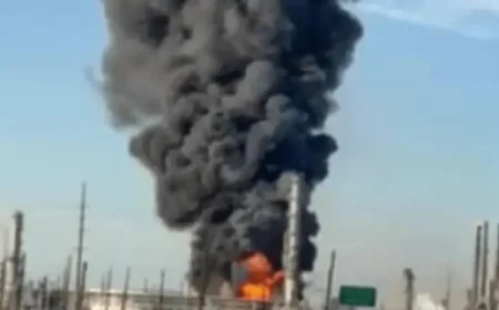 Port Arthur: Reported explosion at Valero sends black smoke and fire skyward