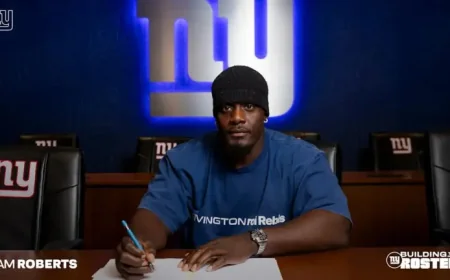 Giants bring Sam Roberts to New York, a journeyman defender searching for his next healthy snap