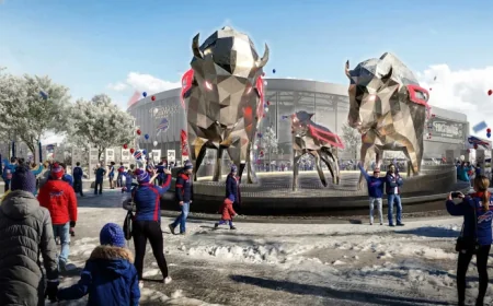 Buffalo Bills Unveil Bison Statue Designs for Highmark Stadium Family Circle