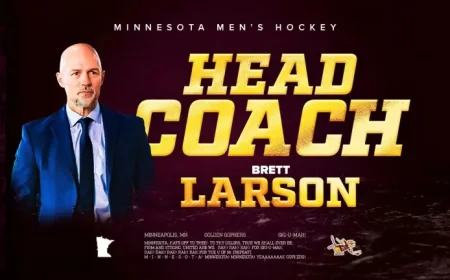 Larson Appointed Head Coach of Gopher Men’s Hockey Team