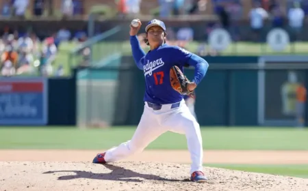 Angels Vs Dodgers, one last spring night before the games start to count