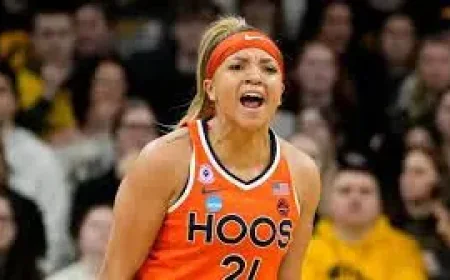 Kymora Johnson as Virginia stuns No. 2 Iowa in 2OT, Sweet 16 bracket reshaped
