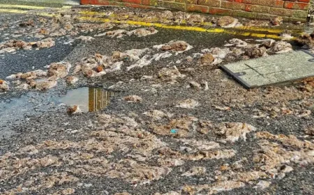 Southern Water team ‘blame wet wipes’ for river of sewage flowing down Fort Hill in Margate