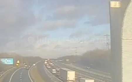 Major M65 crash: Seven-car smash shuts westbound carriageway and triggers hour-long delays