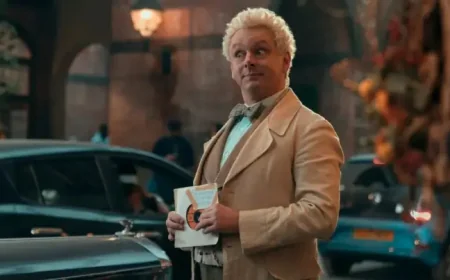 Good Omens season 3 unveils first look at Michael Sheen’s Aziraphale in finale episode