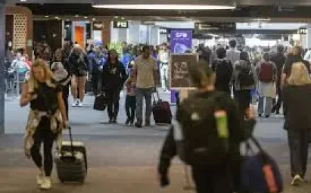 Covid Variant Ba 3.2 and the uneasy quiet of a U.S. arrival hall