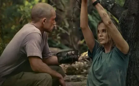 Taron Egerton stalks Charlize Theron in Netflix’s “Apex” trailer as April 24 date is set