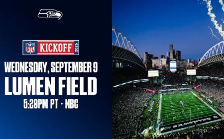 Seahawks Host NFL Season Opener Wednesday, September 9