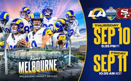Rams vs. 49ers Game: Live in Los Angeles, September 10 at 5:35 PM PT