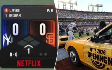 MLB Fans Criticize Netflix’s Scorebug During Yankees-Giants Opening Night