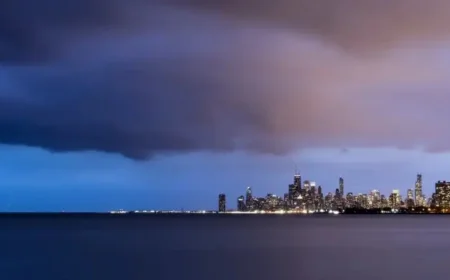 Wkbn Weather as severe storms and sharp temperature drops hit Chicago Thursday (ET)
