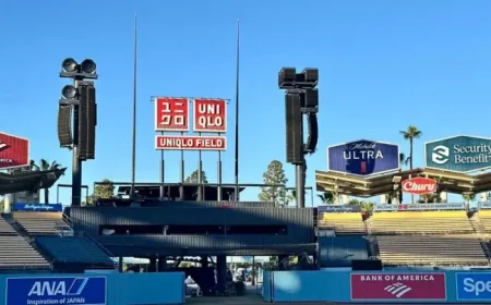 Uniqlo Field unveiled at Dodger Stadium as Dodgers lock in first-ever field naming deal