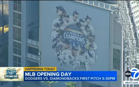 Opening Night: Dodgers Vs Diamondbacks Kick Off Home Title Defense