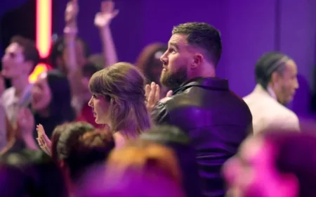Taylor Swift and Travis Kelce Shine at iHeartRadio Music Awards Debut