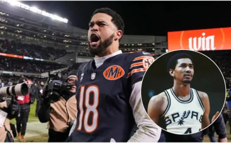 Bears’ QB Caleb Williams Faces George Gervin in Trademark Dispute