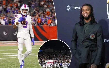 Damar Hamlin moves fast to manage stress as he expands heart-safety work