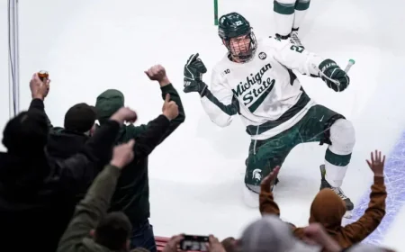 Flyers Prospect Porter Martone Shines in NCAA Tournament Performance