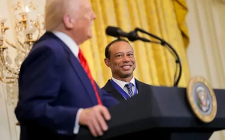 Trump Unveils Tiger Woods’ Masters Participation Status