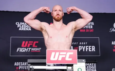 Joe Pyfer in Focus: Weigh-Ins and a Pivotal Shot at a Top-10 Breakthrough