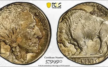 Nickel Coin Rarity Revealed: PCGS Certifies Second-Finest Buffalo Nickel Struck on a Dime Planchet