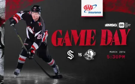 Kraken Vs Sabres: Sabres Try to Snap Three-Game Slide as Seattle Arrives at KeyBank Center