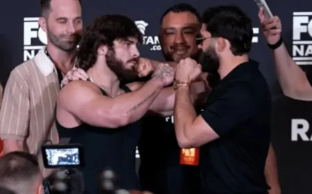 Raf Wrestling: Georgio Poullas warns ‘I won’t be surprised if there’s another brawl’ ahead of RAF 7