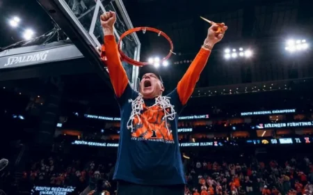 Illinois Clinches Final Four Spot with 71-59 Victory Over Iowa