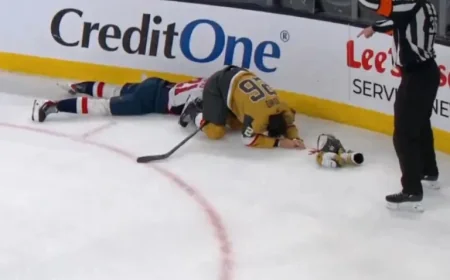 Aliaksei Protas Exits Capitals Game After Severe Collision, Sustains Injury