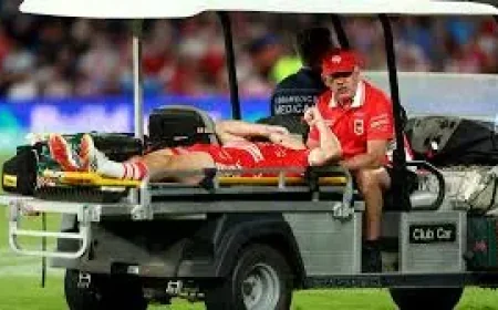 Kyle Flanagan stretchered off after friendly fire collision as Titans secure first win of Josh Hannay era