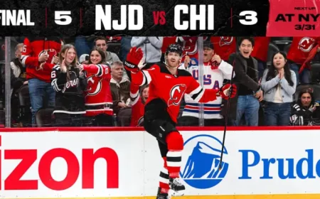 Jack Hughes turns a 19-second swing into a defining moment in Devils’ 5-3 rally