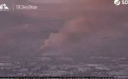 Santee Fire: Evacuations as crews battle brush burning near Town Center