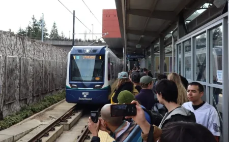 Massive Crowds Flock to Experience Light Rail Across Lake Washington