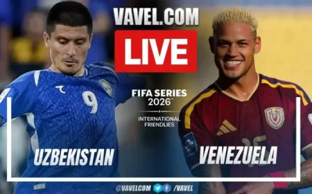 Venezuela Vs Uzbekistan: Top Spot on the Line as FIFA Series Finale Hits Milliy Stadion