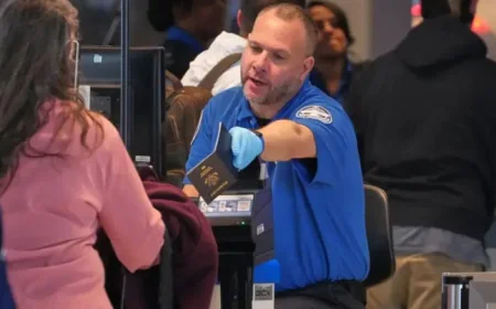 Airport Lines Ease as TSA Paychecks Return, a Traveler’s Moment of Relief