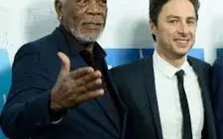 Zach Braff Had to Give Himself Pep Talk While Directing Morgan Freeman