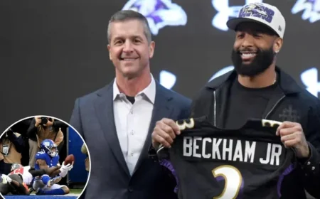 John Harbaugh Hints at Possible Odell Beckham Jr.-Giants Reunion