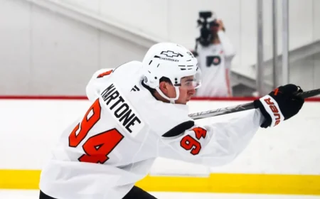 Rick Tocchet Unveils Flyers’ New Lineup with Porter Martone