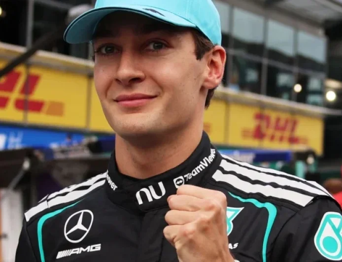 Australian Grand Prix: George Russell takes Melbourne pole after Max Verstappen crash