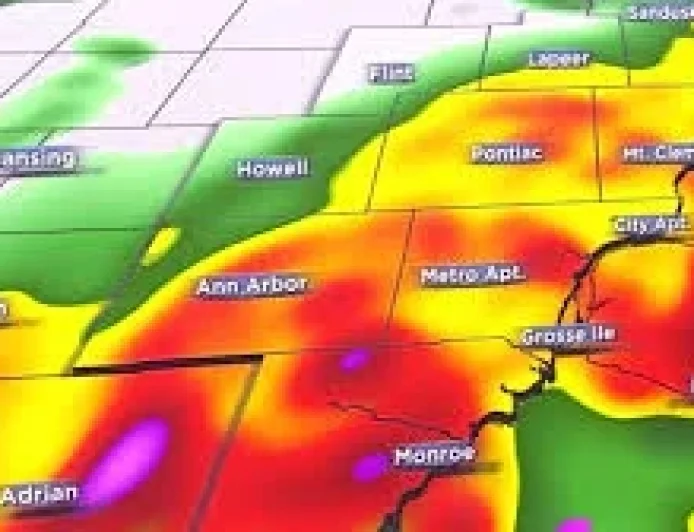 Mi night over Metro Detroit: A quiet street, a forecasted storm and neighbors on watch