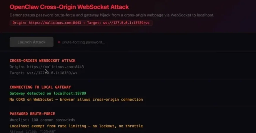 ClawJacked Flaw Allows Sites to Hijack Local OpenClaw AI via WebSocket