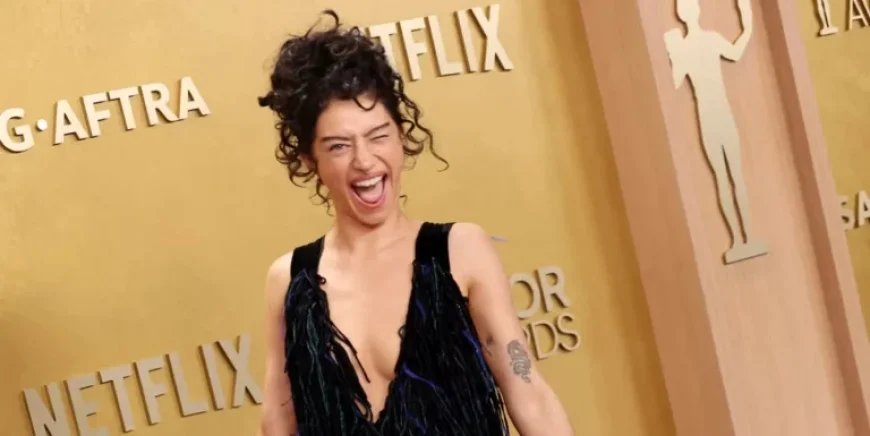 Odessa A’zion Shines in Fringe Jumpsuit at Actor Awards Red Carpet