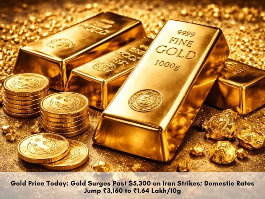 Gold Prices Soar Beyond $5,300 as US-Iran Strikes Boost Domestic Rates
