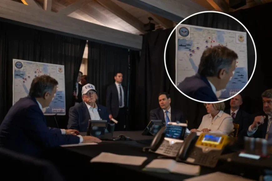 Trump Photo During Iran Strikes Features Unexpected Background Detail